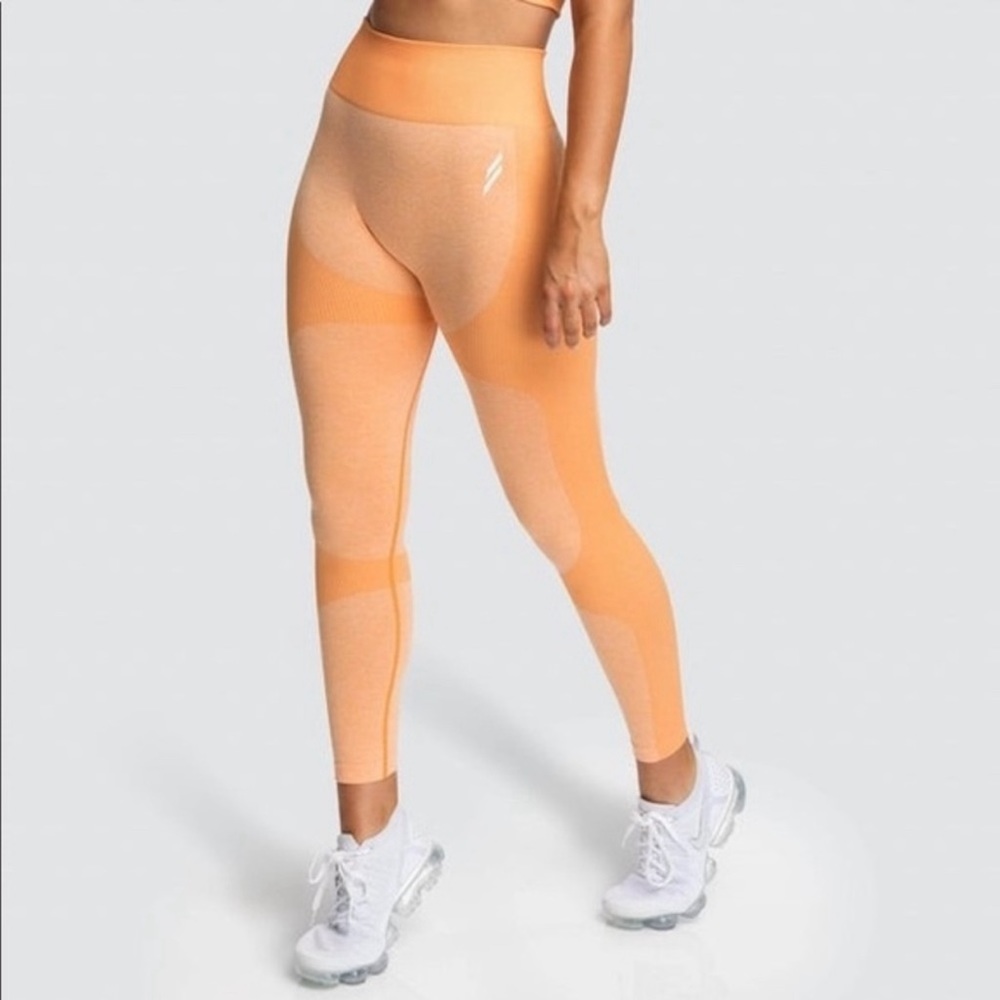 DO YOU EVEN Orange Sorbet Impact Seamless Leggings